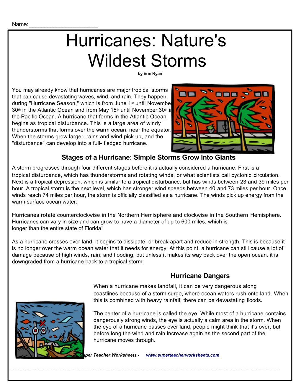 Stages of a Hurricane: Simple Storms Grow Into Giants