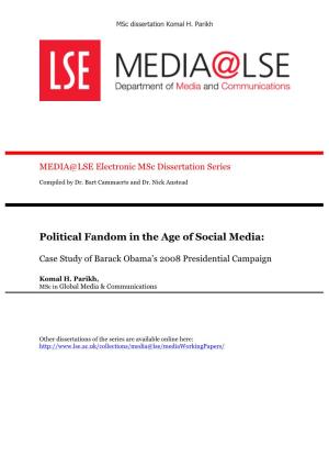 Political Fandom in the Age of Social Media