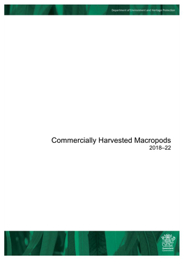Commercially Harvested Macropods 2018-22