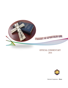 Official Commentary 2015 on the Project of Apostolic Life Association of Salesian Cooperators