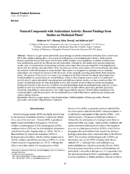 Natural Compounds with Antioxidant Activity: Recent Findings From