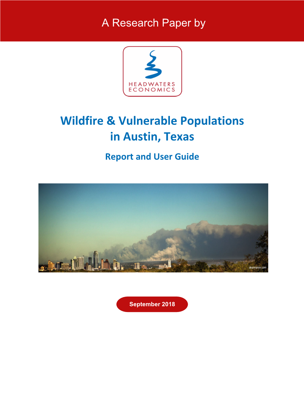 Wildfire & Vulnerable Populations in Austin, Texas