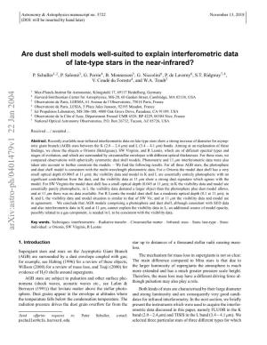 Are Dust Shell Models Well-Suited to Explain Interferometric Data of Late