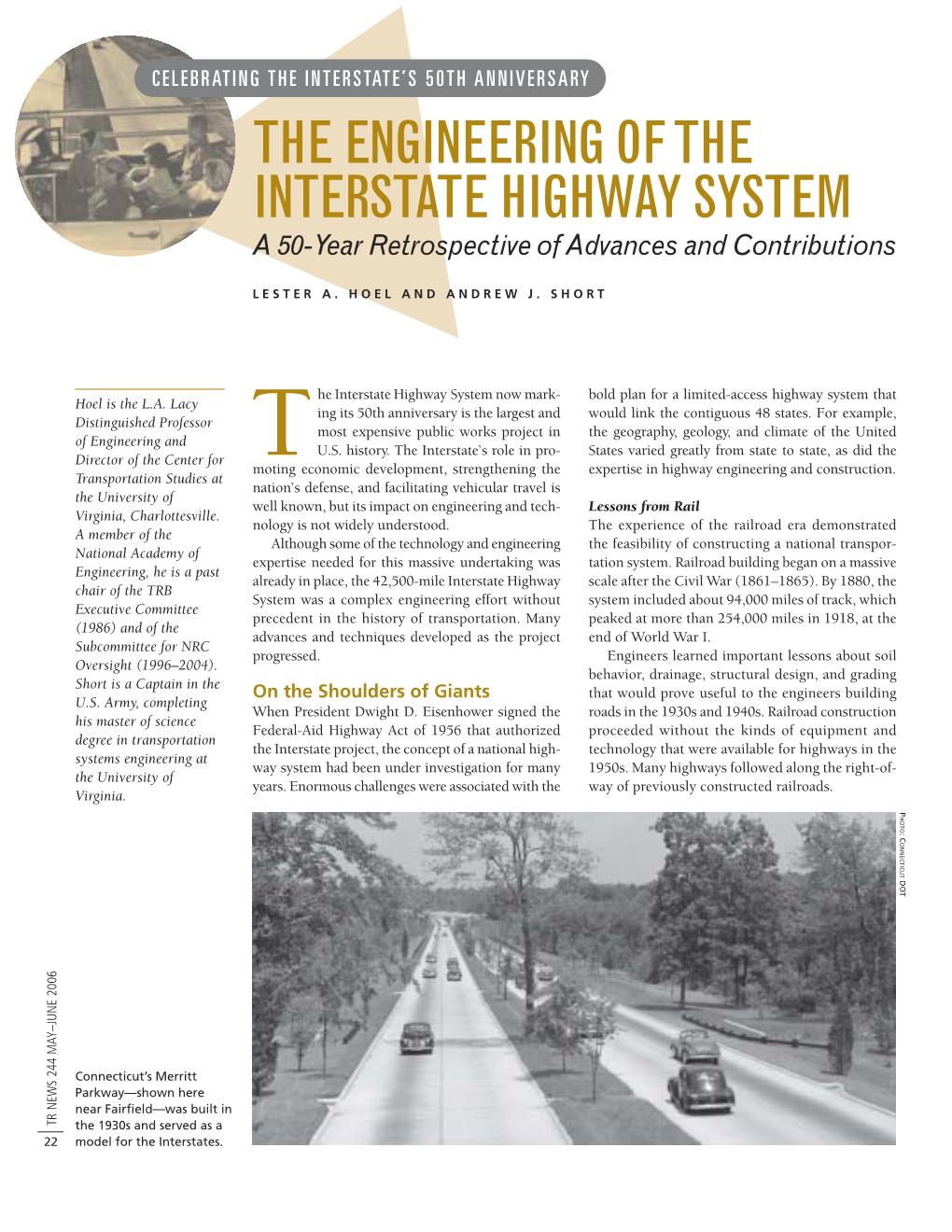 THE ENGINEERING of the INTERSTATE HIGHWAY SYSTEM a 50-Year Retrospective of Advances and Contributions