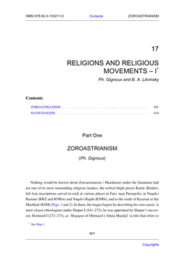 17 Religions and Religious Movements