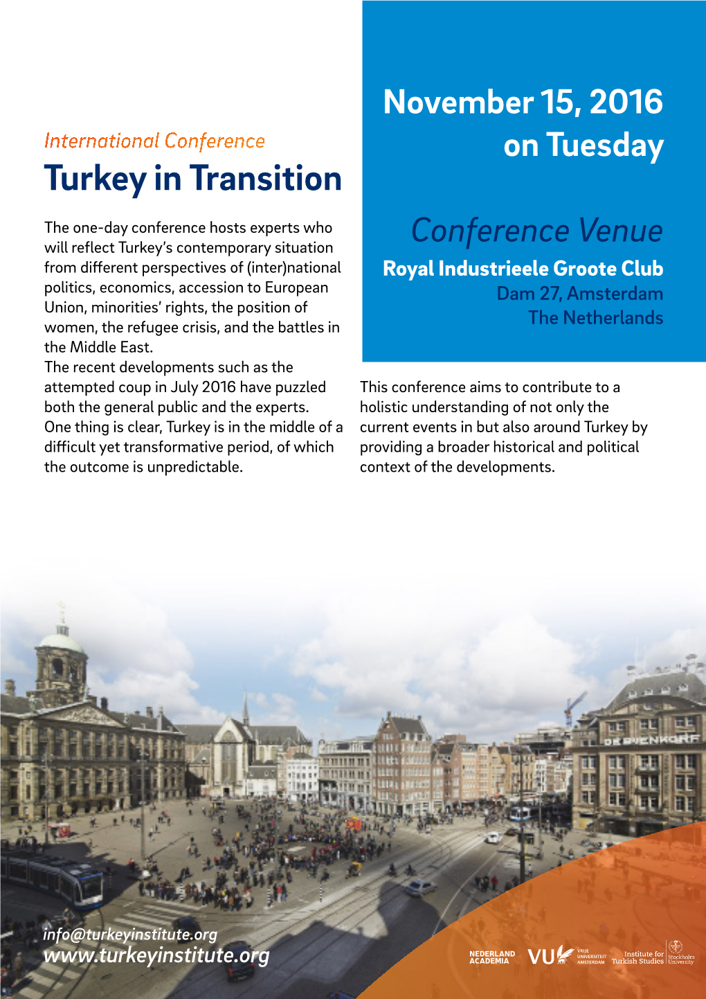 International Conference on Tuesday Turkey in Transition