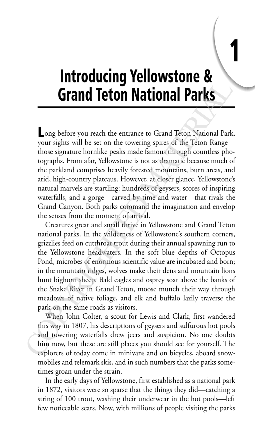 Introducing Yellowstone & Grand Teton National Parks Long