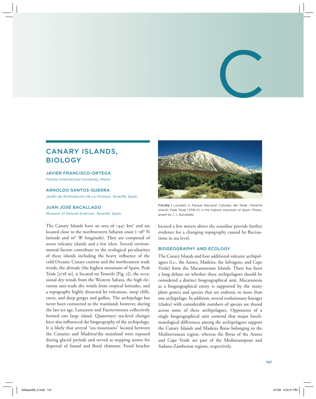 Canary Islands, Biology