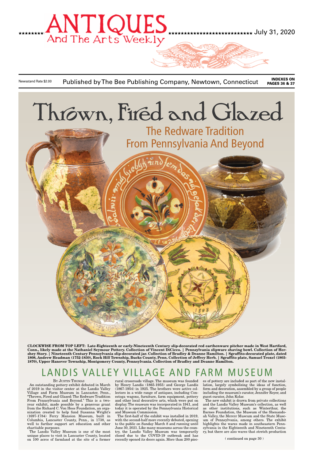 Thrown, Fired and Glazed the Redware Tradition from Pennsylvania and Beyond