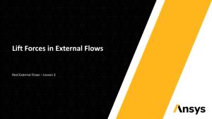 Lift Forces in External Flows