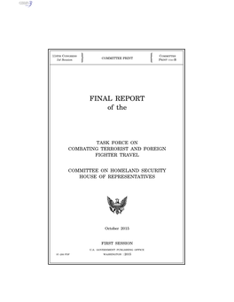 FINAL REPORT of The