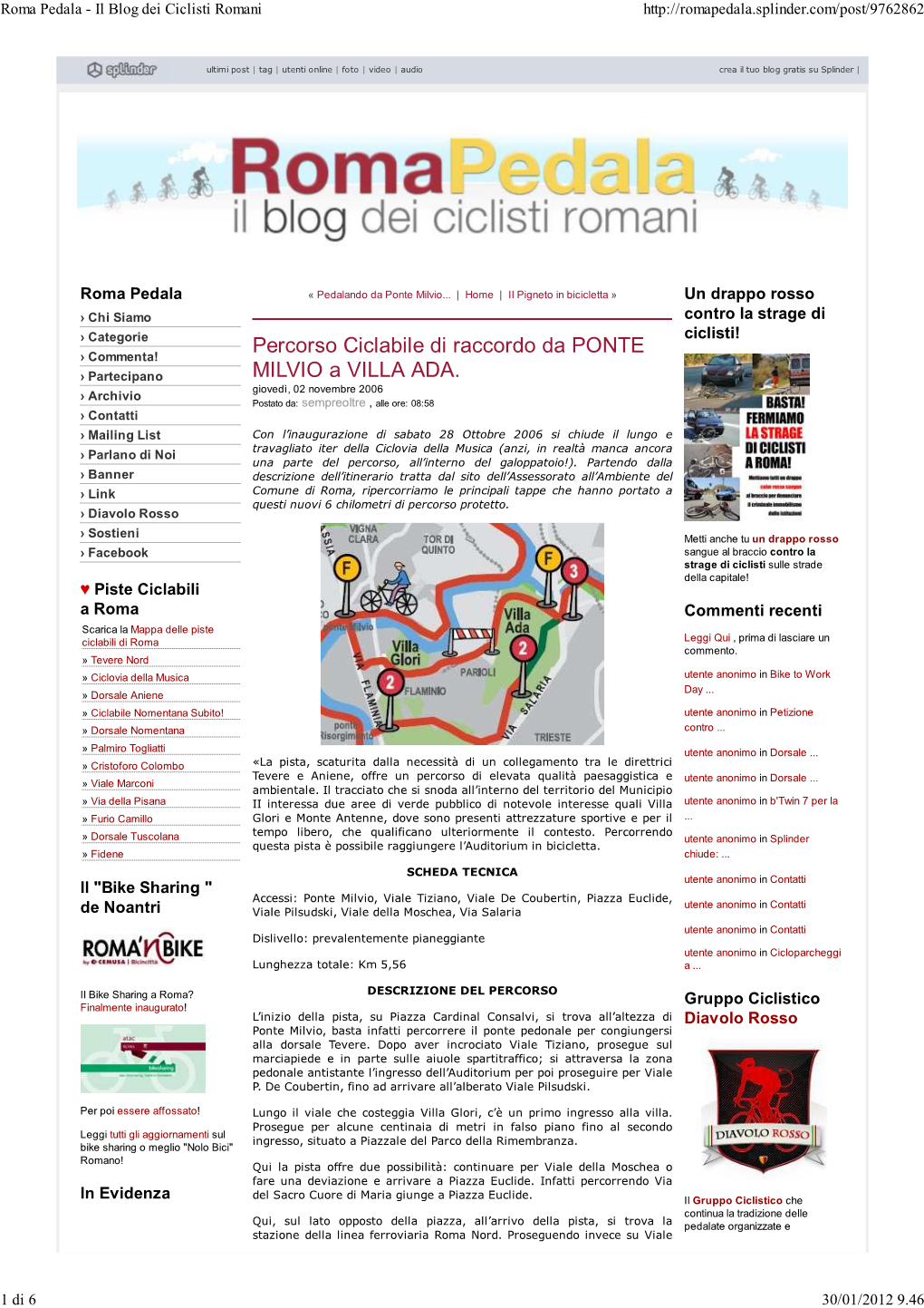 Roma Pedala - Il Blog Dei Ciclisti Romani