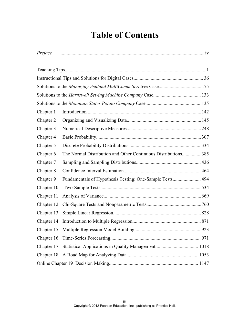 Table of Contents s463