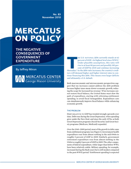 Mercatus on Policy