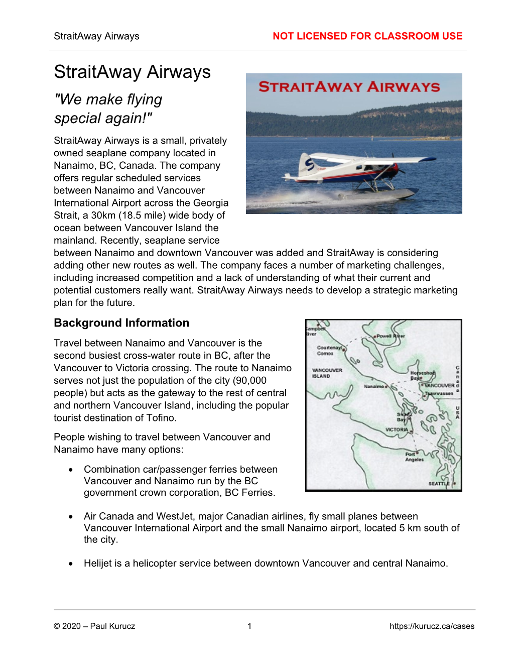 Straitaway Airways NOT LICENSED for CLASSROOM USE