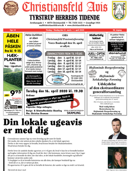 Din Lokale Ugeavis Er Med Dig