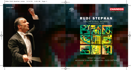 RUDI STEPHAN ORCHESTRAL WORKS Includes Premiere Recording
