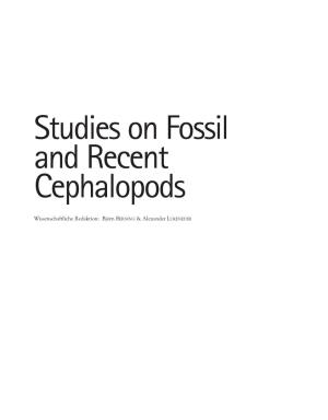 Studies on Fossil and Recent Cephalopods