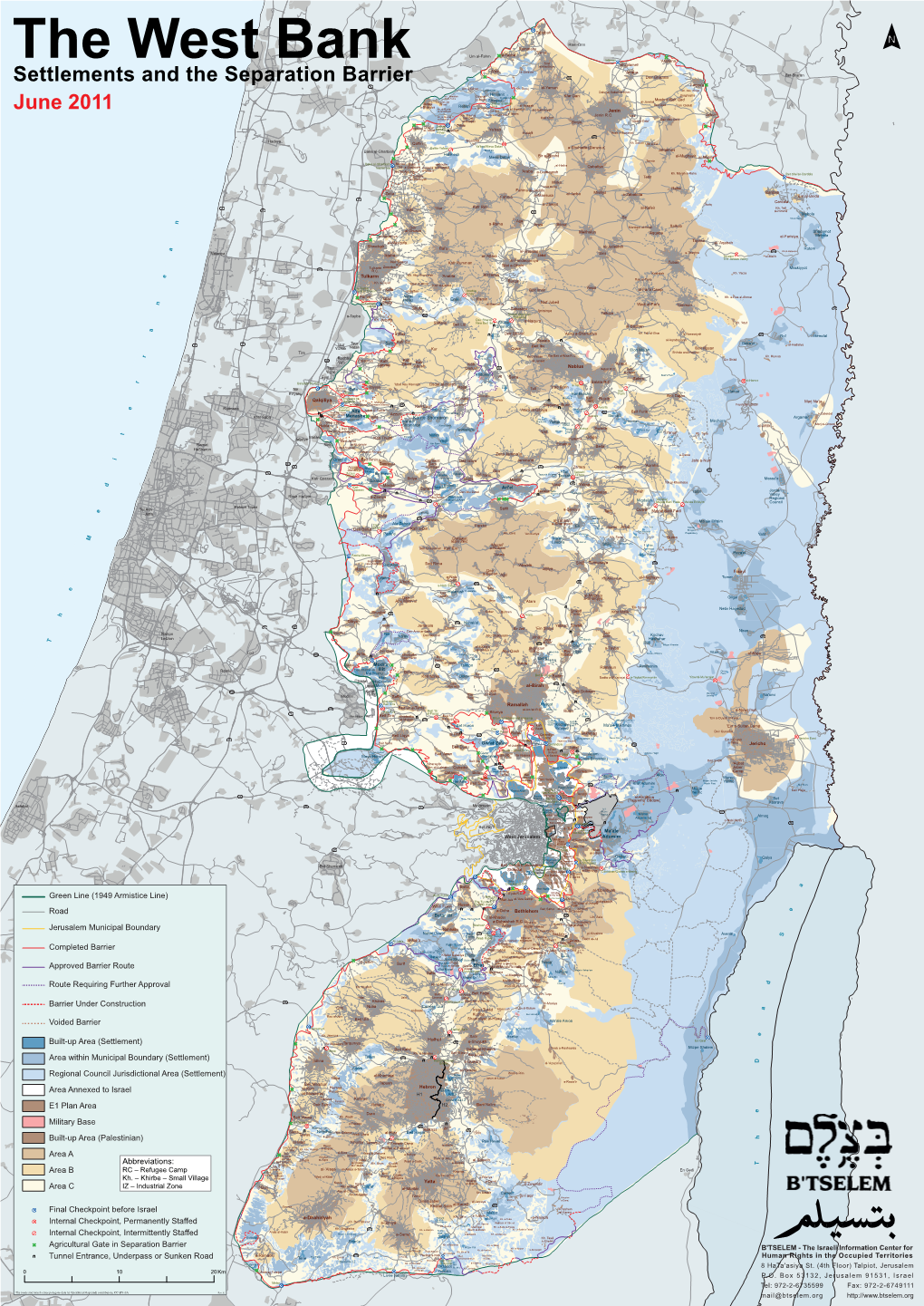 Settlements and the Separation Barrier June 2011