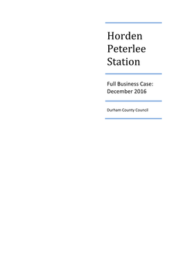 Horden Peterlee Station