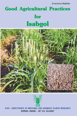 Good Agricultural Practices for Isabgol