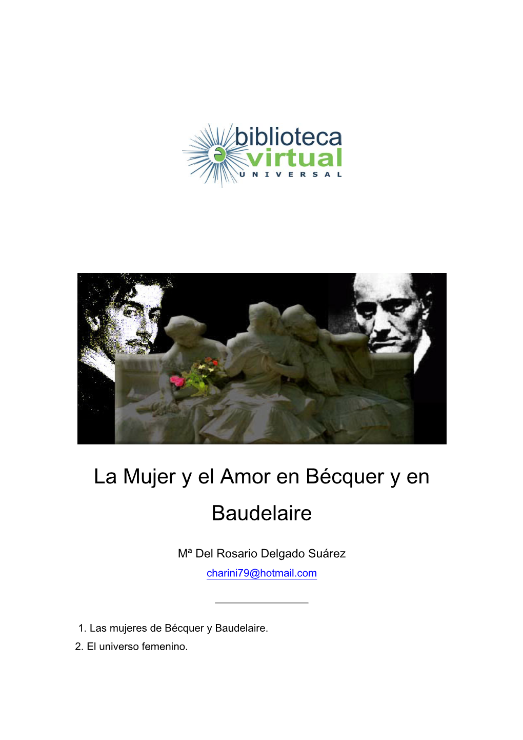 La Mujer Y El Amor En Bécquer Y En Baudelaire