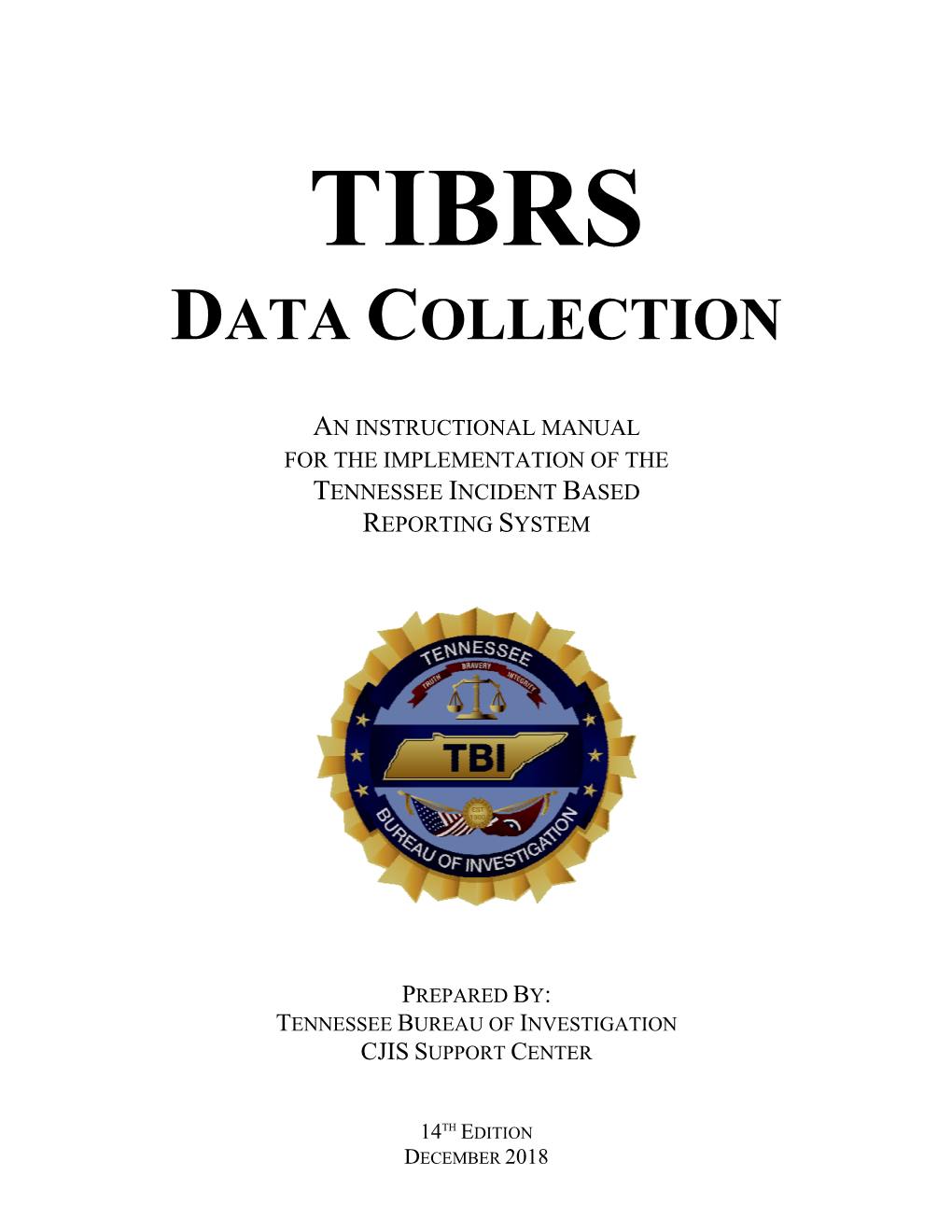TIBRS Data Collection Manual 14Th Edition Final.Pdf