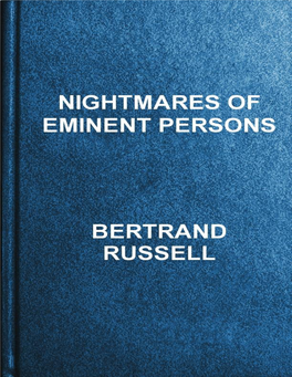 Nightmares of Eminent Persons