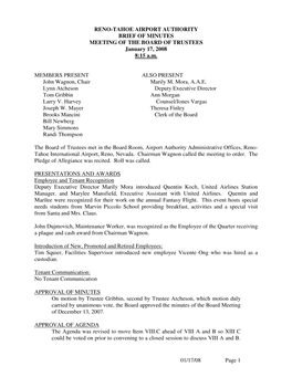 01/17/08 Page 1 RENO-TAHOE AIRPORT AUTHORITY BRIEF OF