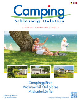 Campingplätze Wohnmobil-Stellplätze Mietunterkünfte