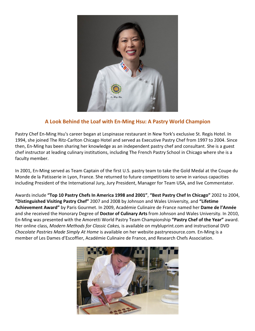 A Look Behind the Loaf with En-Ming Hsu: a Pastry World Champion