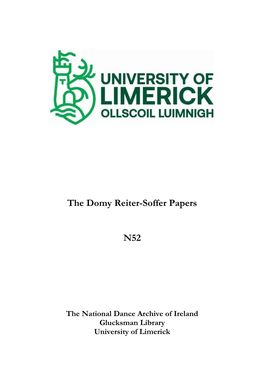 The Domy Reiter-Soffer Papers