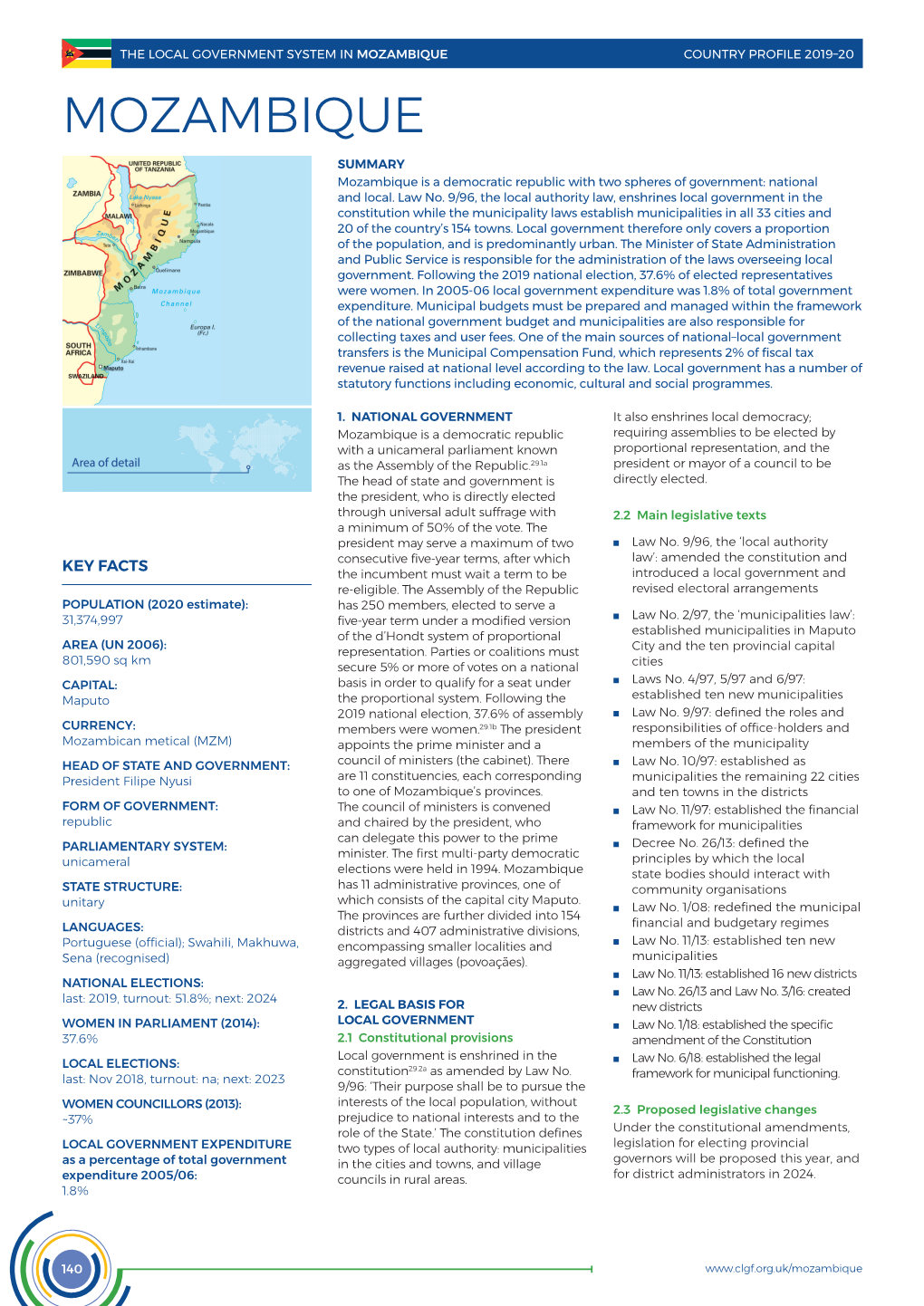 Local Government System in Mozambique