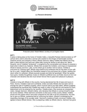 La Traviata Complete Synopsis