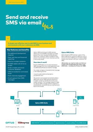 Send and Receive SMS Via Email
