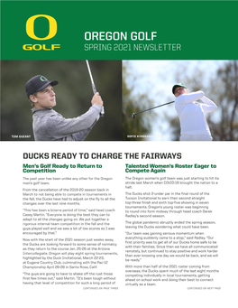 Oregon Golf Spring 2021 Newsletter