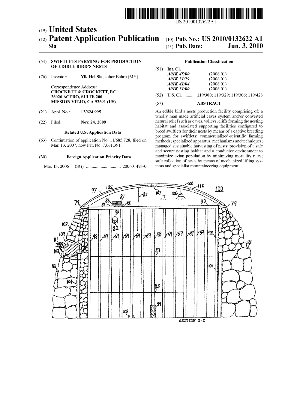 (12) Patent Application Publication (10) Pub. No.: US 2010/0132622 A1 Sia (43) Pub