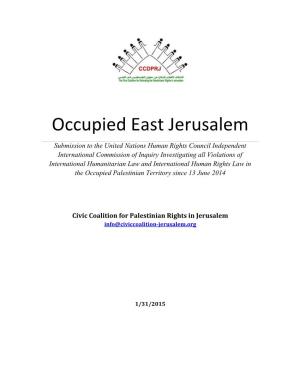 Occupied East Jerusalem