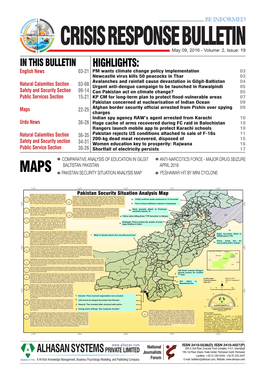Crisis Response Bulletin Page 1-16