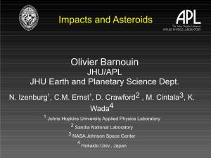 Impacts and Asteroids Olivier Barnouin