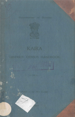 District Census Handbook, Kaira