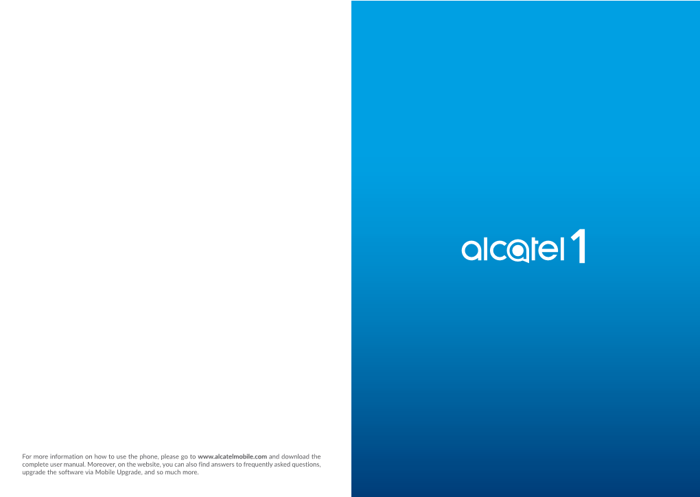 Alcatel 1 Manual