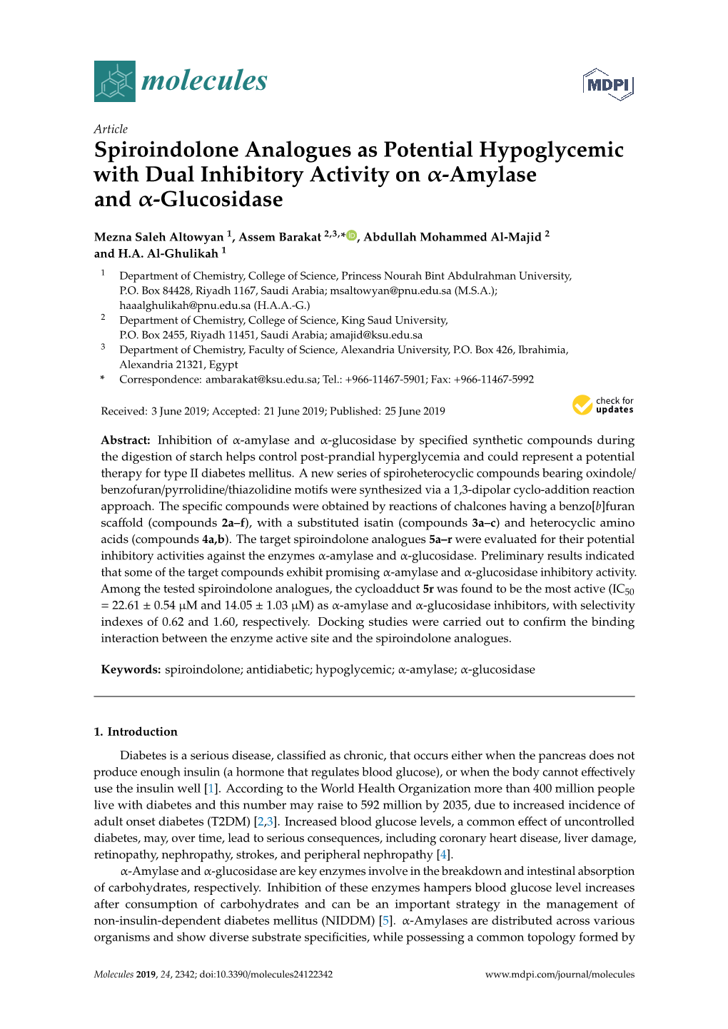 Amylase and -Glucosidase