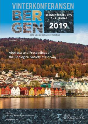 Abstracts and Proceedings of the Geological Society of Norway