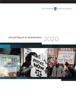 Annual Report to Stakeholders 2020 WORKING the PROBLEMS