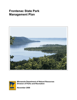 Frontenac State Park Management Plan