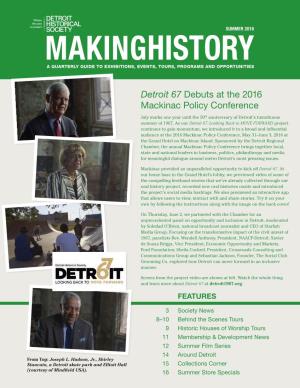 Detroit 67 Debuts at the 2016 Mackinac Policy Conference