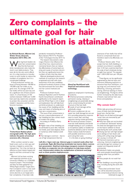 Zero Complaints – the Ultimate Goal for Hair Contamination Is Attainable