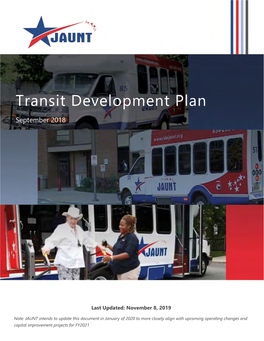Transit Development Plan FY 2019 – FY 2028
