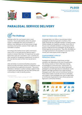 Paralegal Service Delivery